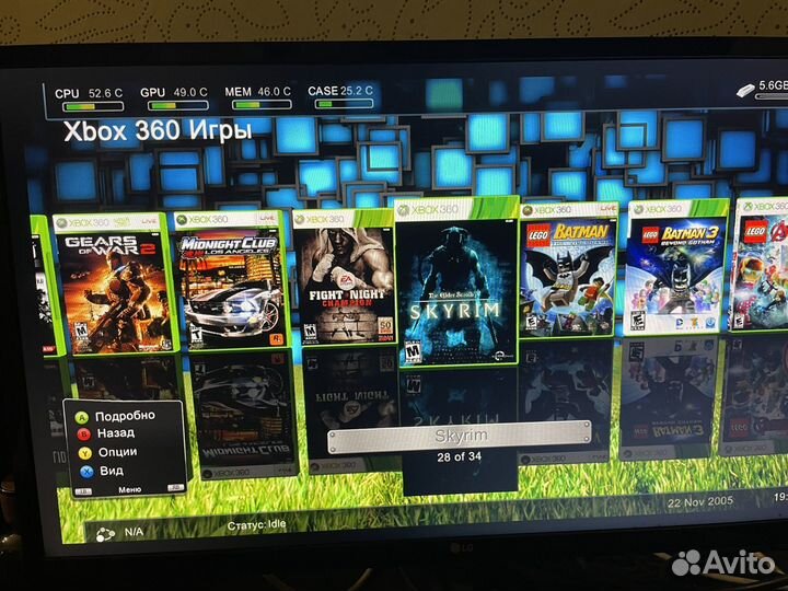 Xbox 360 + 35 игр