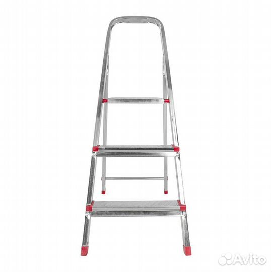 Стремянка металлическая 3 ступеньки, усиленный п