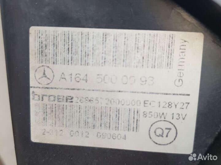 Вентилятор охлаждения на 164 мерседес