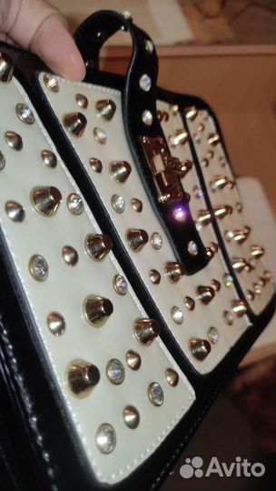 Сумка женская с камнями и клëпками