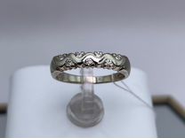 Золотое кольцо с бриллиантами р.15.5, 2.09 гр