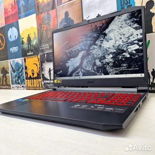 Игровой ноутбук Acer nitro/i5-11th/GTX1650/8GB/SSD