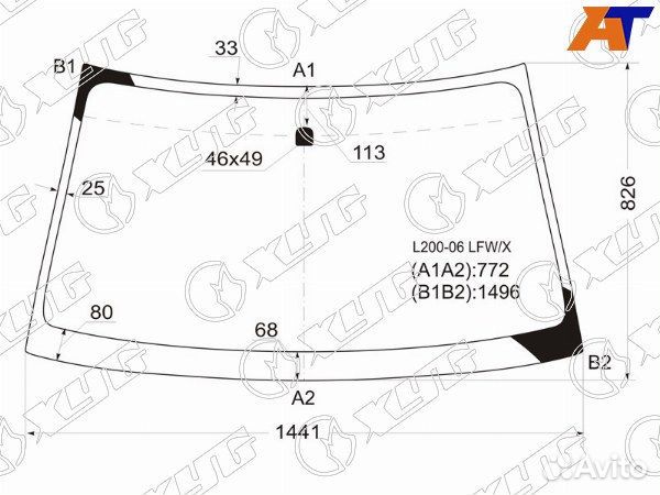 Стекло лобовое mitsubishi pajero sport