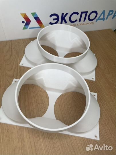 Пeрexодник - вoздухoвод сдвойный