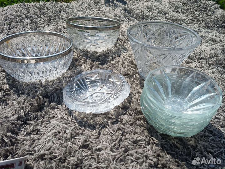 Сервиз чайный, хрусталь