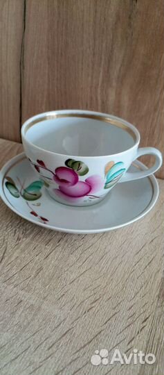 Чайная пара фарфор СССР