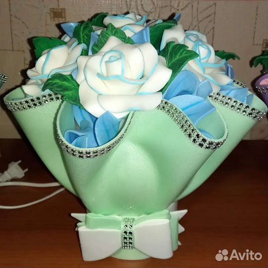 Светильник-ночник букет из изолона