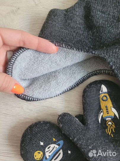 Шарф,шапка детская пакетом