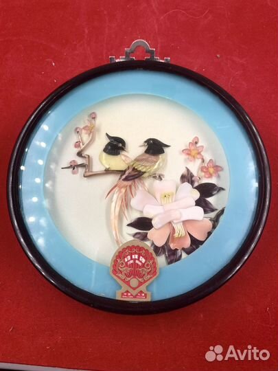 Картина натуральный перламутр /старый Китай