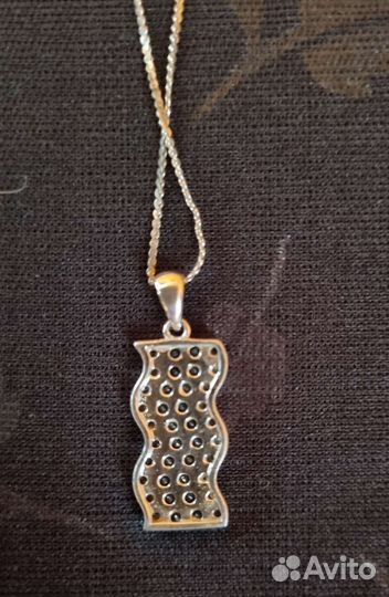 Кулон с цепочкой серебро