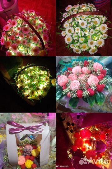 Букеты и наборы из мыла, и бабочек