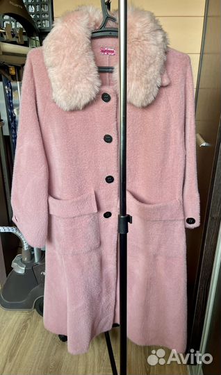 Пальто женское альпака большой размер