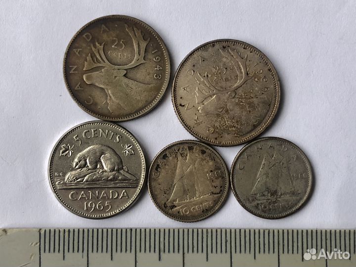 Монеты Канада, Таиланд, Коста-Рика