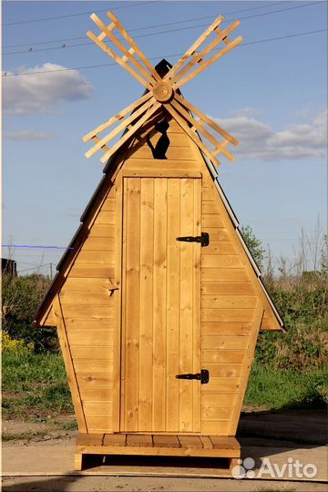 Дачный туалет деревянный SUN337