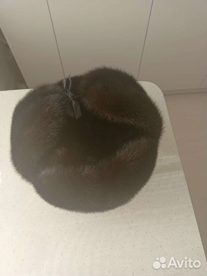 Норковая шапка мужская ушанка
