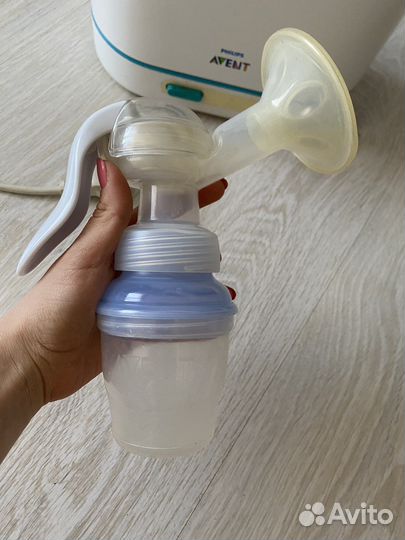 Ручной молокоотсос, подогреватель, стерилизатор