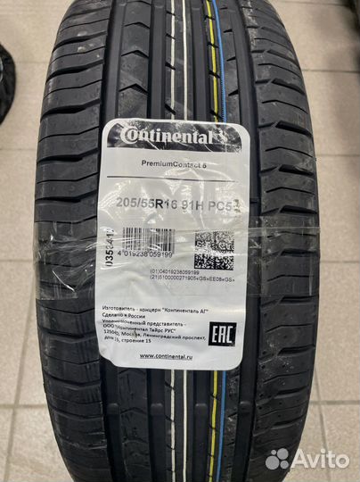Continental ContiPremiumContact 5 205/55 R16 91H