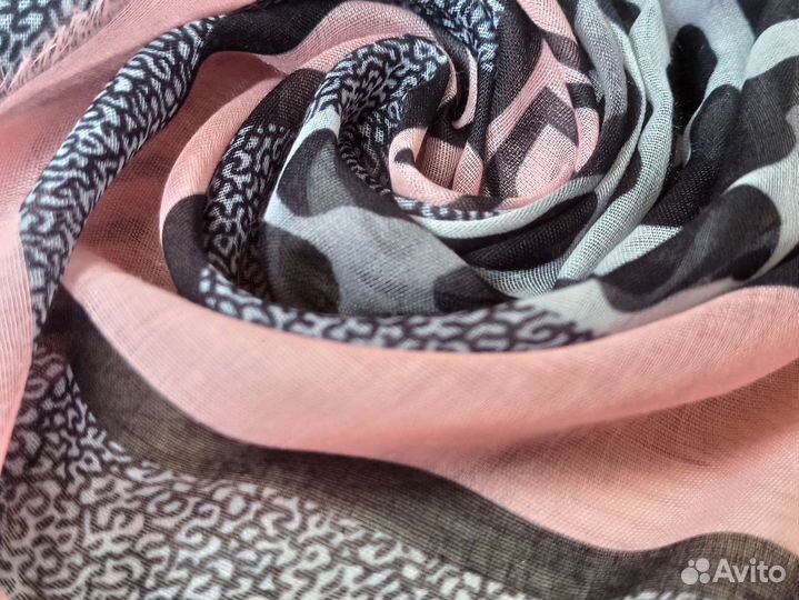 Платок Батист Christian Dior розовый с серым 2 цв