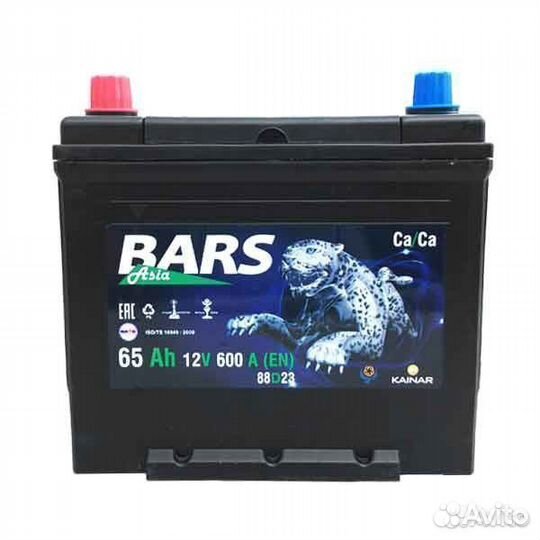 Аккумулятор 65 Ач Bars 88D23R