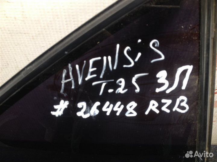 Стекло двери задней левой Toyota Avensis (T25 )