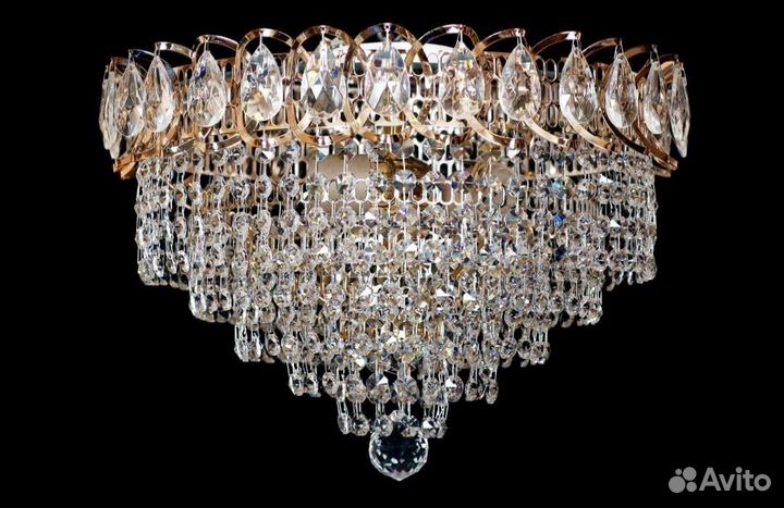 Люстра потолочная хрустальная