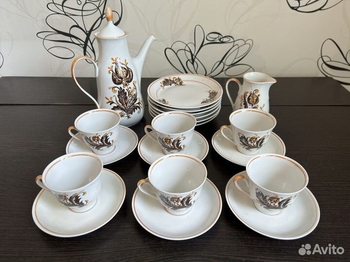 Сервиз кофейный “Марианна» Рижский фарфор PRP