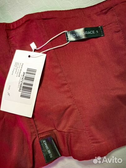 Корсет женский вечерний бордовый S размер (42)