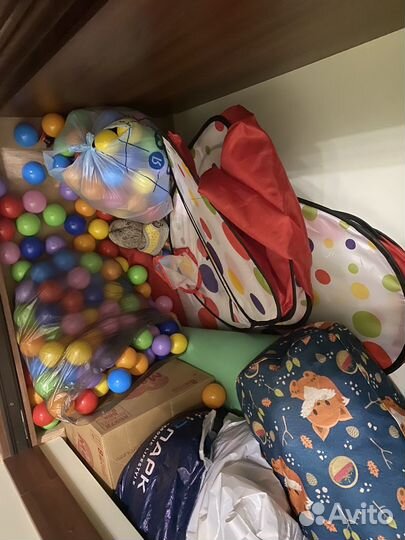 Игровой тоннель бассейн домик с шариками