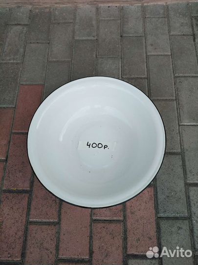 Таз алюминиевый эмалированный