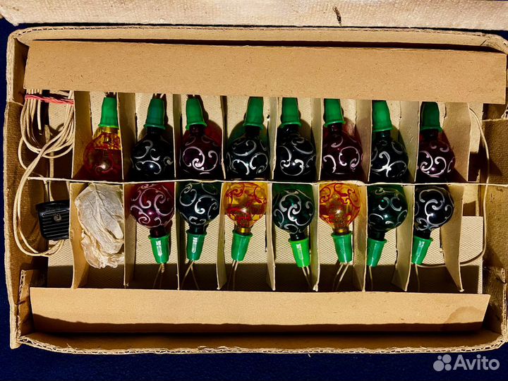 Гирлянда расписные шары