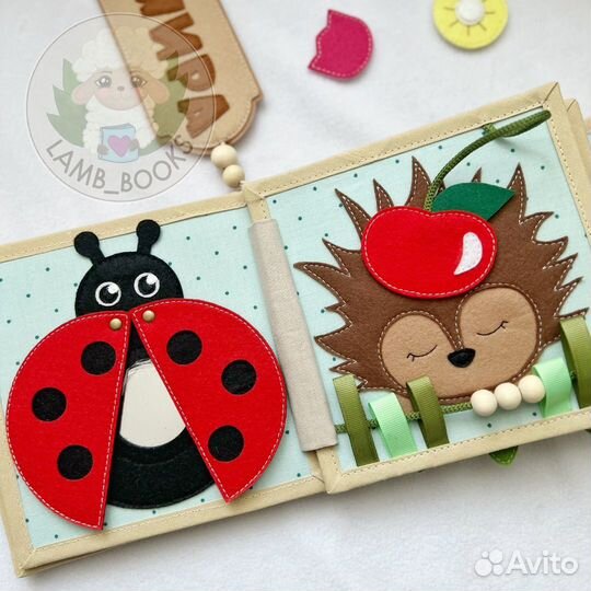 Развивающая книга из фетра