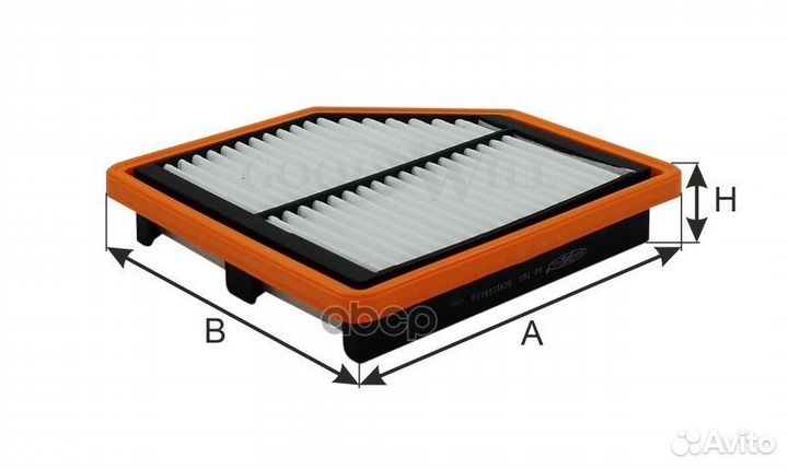 Фильтр воздушный AG760 Goodwill