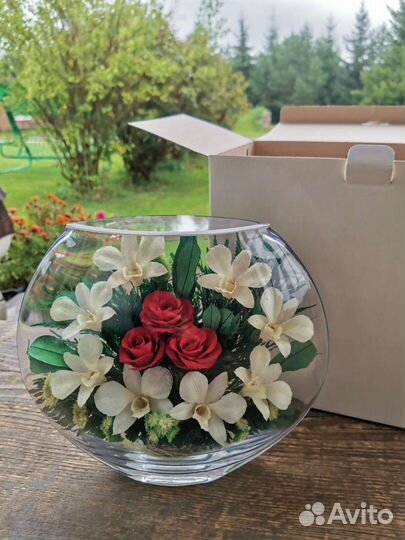 Цветы в стекле(стабилизированные)