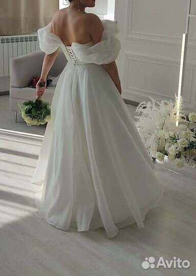 Свадебное платье 46 48 новое
