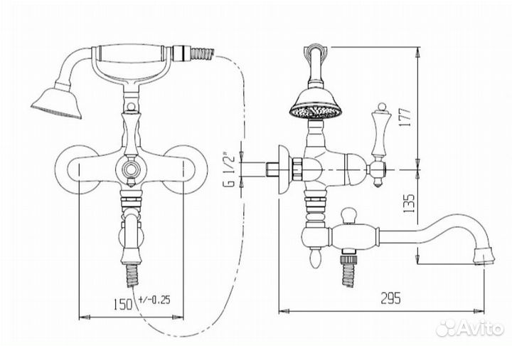 Margot-PBV2-01-M Cezares Смеситель