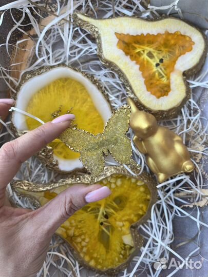 Набор костеров из эпоксидной смолы