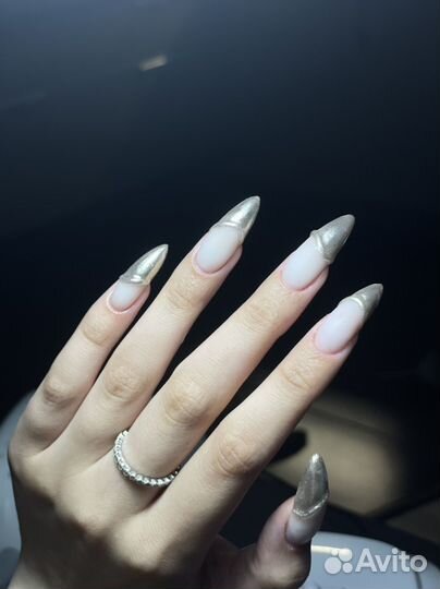 Маникюр наращивание ногтей