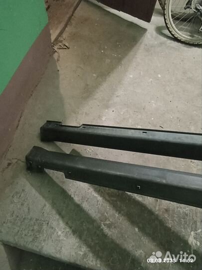 Накладки порогов hyundai santa fe 3