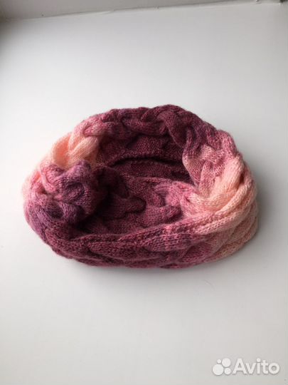 Вязаный шарф снуд женский