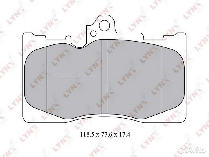 Lynxauto BD-7566 Колодки тормозные дисковые перед