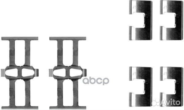Комплект монтажный дискового тормоза зад 82
