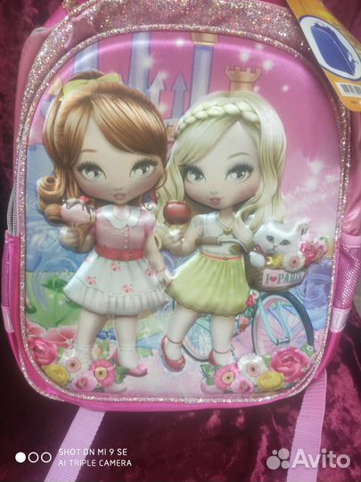 Ранец для школьницы начальних классов розовый,новы