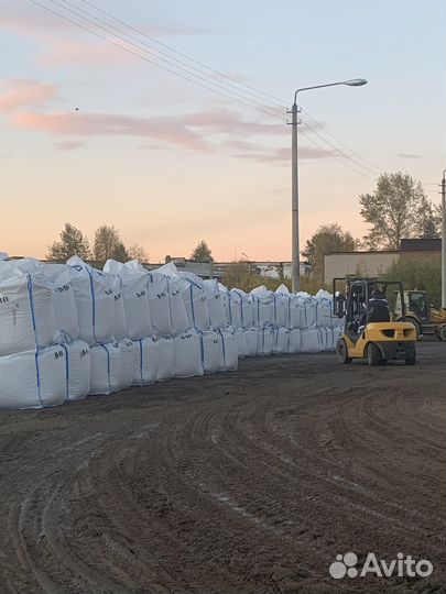 Песок в биг бэгах, щебень в биг бэгах