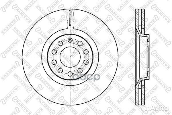6020-47107V-SX диск тормозной передний Audi A4