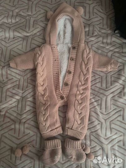 Утеплённый комбинезон 62 размера для девочки