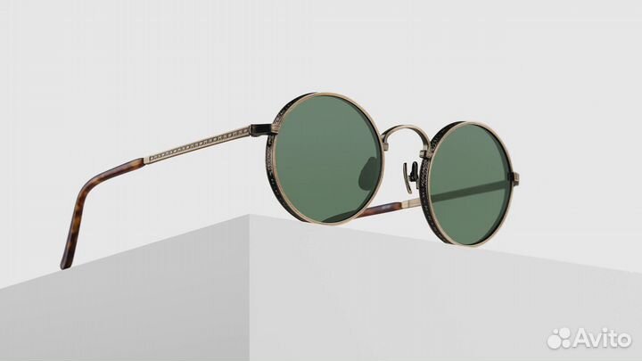 Очки Matsuda M3100 Antique Gold - Dark Brown