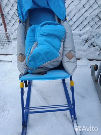 Детские санки коляска