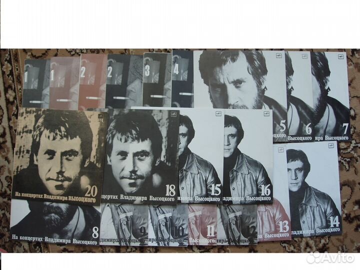 Виниловые пластинки с записями Высоцкого