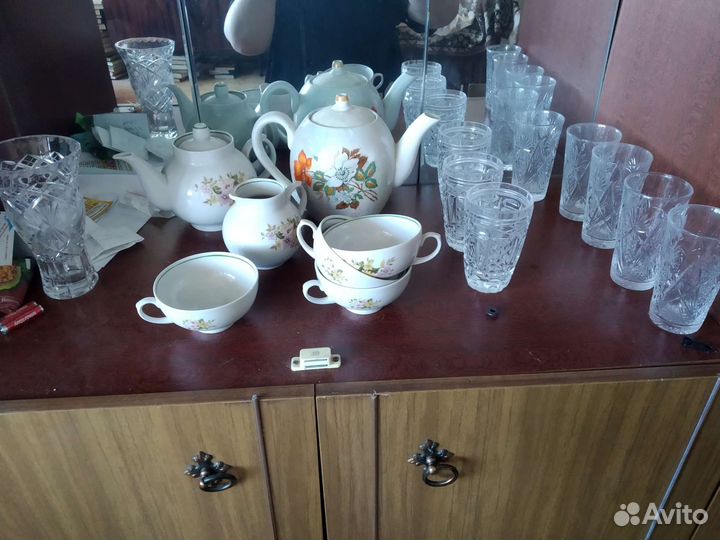 Посуда, чайный сервиз, хрусталь