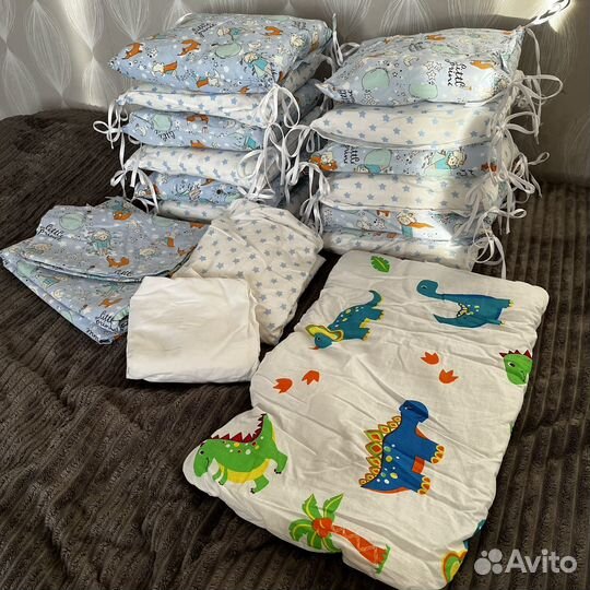 Комплект постельного белья в детскую кроватку